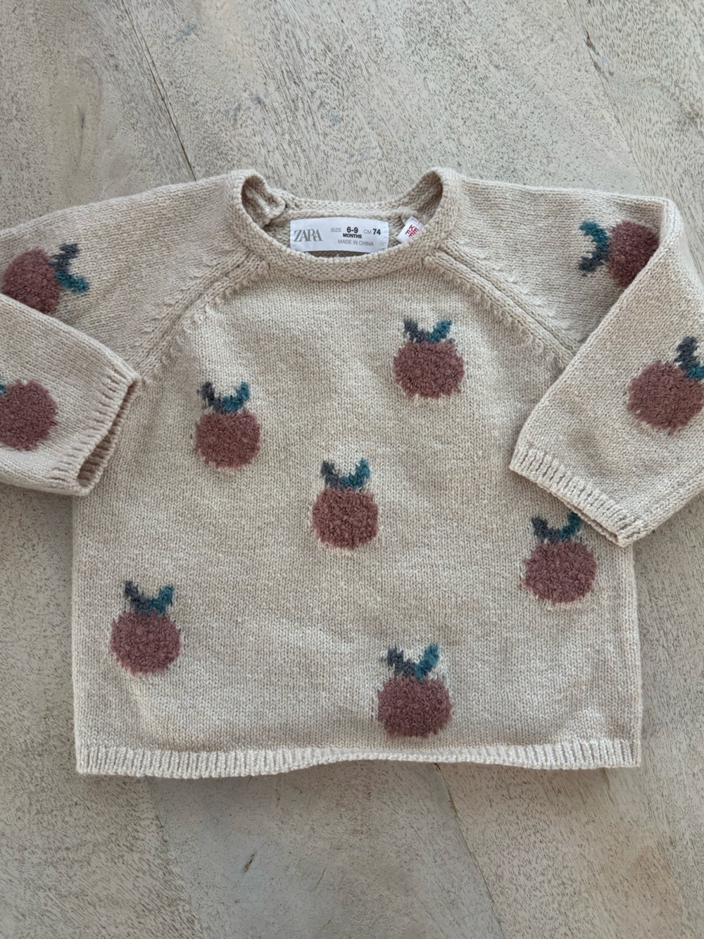 Zara Knit Apple sweater